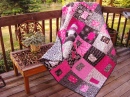 Pink Quilt on the Terrace