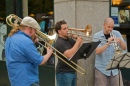 The Band outside Barnes & Noble