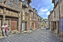 Medieval Streets of Dinan, Brittany, France