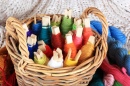 Colorful Yarn Basket