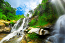 Waterfall in the Thai National Park
