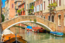 Lovely Bridge on the Venetian Canal