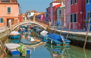 Canals of Burano Island, Venice