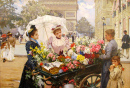The Flower Seller on the Champs Elysees