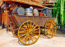 Old Cart with Wine Barrels