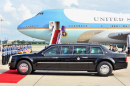 US Presidential State Car by Air Force One