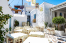 Street Cafe in Naxos, Greece